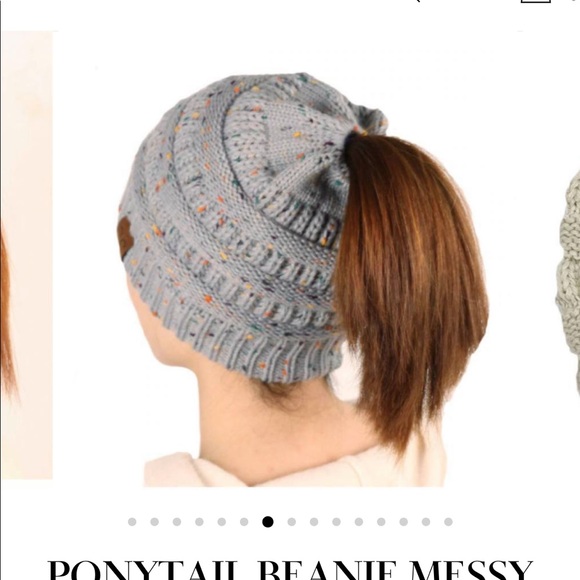 Pony tail hole toque - Picture 5 of 5